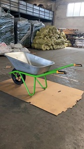 La mejor fábrica de fabricación Bandeja galvanizada Wb5204 Carretilla de rueda 80Kg Bandeja galvanizada Carretilla de una rueda - Product Image 4