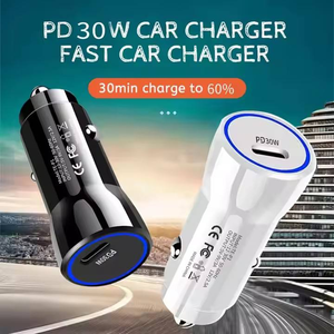 Cargador de Coche PD Superrápido de 30W de Fábrica, Puerto USB C Único, Carga Rápida, Adaptador Universal de Viaje para Coche - Product Image 3