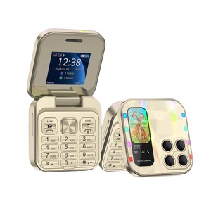 Téléphone portable pliable à clapet I18 Pro Lady Cover avec double SIM 2,4 pouces, lecteur MP3, fonction de voix magique, lampe de poche, numérotation rapide, téléphone portable à clapet pour seniors - Product Image 1