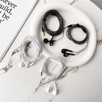 Headphone In-Ear Kabel Panjang 2m/3m dengan Kartu Suara 3.5mm untuk Streamer, PC Gaming, Monitoring & Rekaman - Bass Berat
