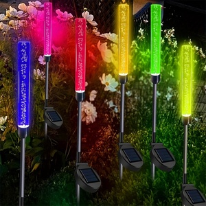 Lampe LED solaire à bulles avec commande vocale, étanche IP65, fonctionne sur batterie, angle de faisceau de 360° pour l'éclairage paysager de jardin - Product Image 3