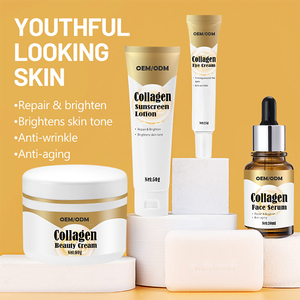 Biểu tượng tùy chỉnh vẻ đẹp trên khuôn mặt chăm sóc da Kit làm sạch thủy phân collagen làm săn chắc chống lão hóa làm trắng collagen Bộ chăm sóc da - Product Image 2