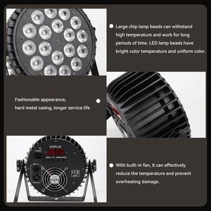 18*10W Nhôm dẫn mệnh đèn <span class=keywords><strong>DMX</strong></span> 512 bên câu lạc bộ disco chiếu sáng RGBW 4in1 dẫn mệnh có thể Đèn sân khấu - Product Image 2