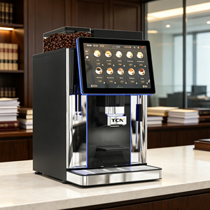 เครื่องชงกาแฟแบบ Bean-to-Cup ระดับพรีเมียม พร้อมนมสด หน้าจอสัมผัสขนาด 15.6 นิ้ว พร้อมเครื่องบดกาแฟแบบ Flat Burr ขนาด 64 มม. สำหรับโรงแรมและสำนักงาน - Product Image 3