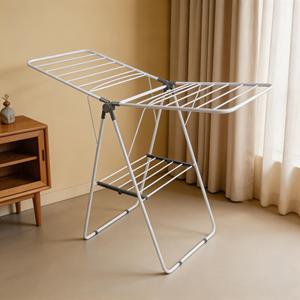 Séchoir à <span class=keywords><strong>linge</strong></span> pliant en métal pour la maison, gain de place, séchoir à serviettes pliable, étendoir à <span class=keywords><strong>linge</strong></span> et serviettes pliable pour intérieur - Product Image 5