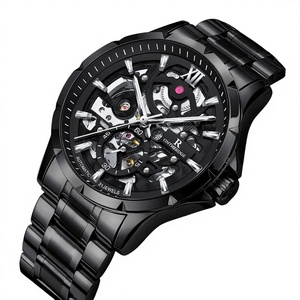 Reloj Mecánico Automático Esqueleto Auténtico TikTok-Hit, Luminoso, con Fondo Transparente, Resistente al Agua, para Hombre - Product Image 1