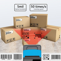 Hc800 Android 12 IP65 industrial PDA impresora escáner Qr / código de barras pegatina impresora almacén inventario PDAS