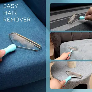 2024 Draagbare Pet Hair Remover Borstel Pluisjes Verwijderaar Met Koperen Beplating Voor Tapijt Wollen Jas Kleding