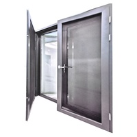 Portes de balcon de qualité supérieure, design de porte double, porte à battants en aluminium