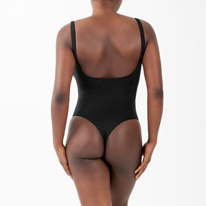 1202 76nylon 24 <span class=keywords><strong>Elastine</strong></span> Suavização Suave Sem Costura Tanga Bodysuit Leve Romper Camada Base Shapewear Activewear Gym Wear - Product Image 4