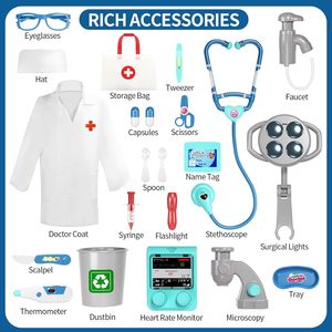 Juguete Médico de Plástico PP Azul de 42 Piezas, Estación Médica de Juego para Niños de 2 a 13 Años - Product Image 5