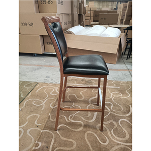 Sillas de comedor Silla moderna para restaurante Comedor Marco de metal Silla Marco de diseño de madera - Product Image 6