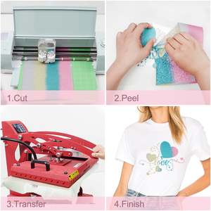 <span class=keywords><strong>Vinyle</strong></span> Textile Réfléchissant Holographique Arc-en-ciel YS Glitter, <span class=keywords><strong>Vinyle</strong></span> Thermocollant, Film PU Doré Haute Densité, HTV Flex - Product Image 4