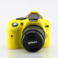 Étui en silicone pour appareil photo numérique reflex numérique NIKOND5300/D5200 et sac souple pour photographie