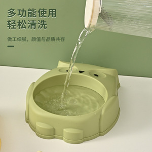 ชามอาหารนกฮูกสำหรับสัตว์เลี้ยง ความจุขนาดใหญ่ กันลื่น ป้องกันการล้ม ชามอาหารสำหรับแมวและสุนัข อุปกรณ์สำหรับสัตว์เลี้ยง - Product Image 1