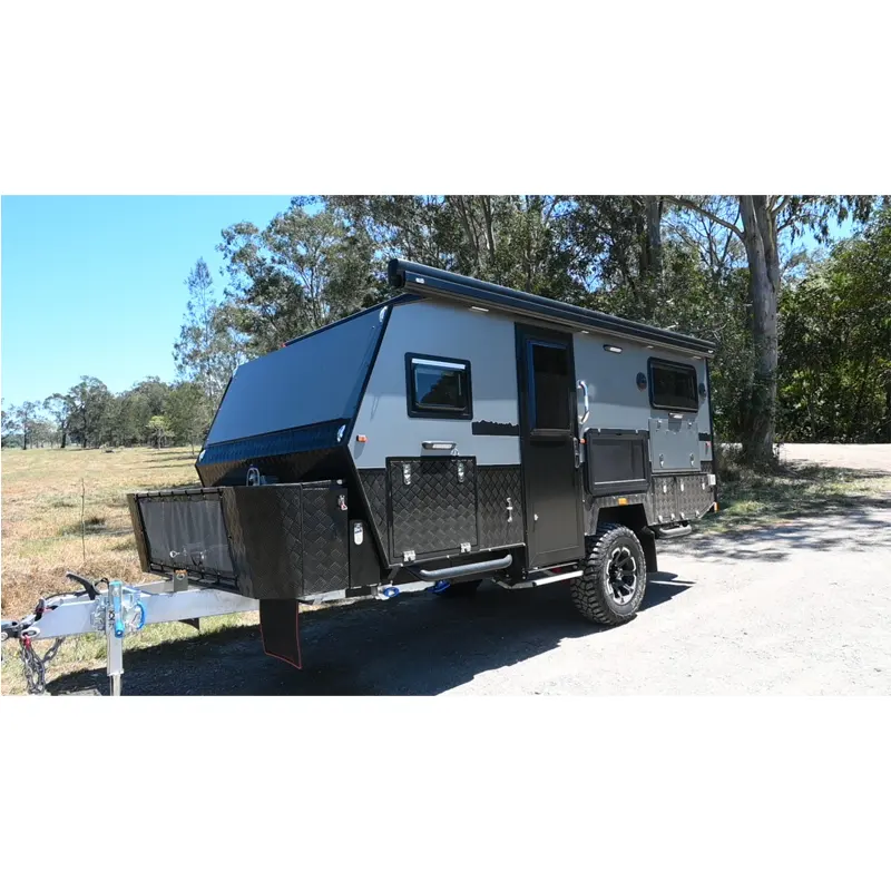 Famous luxury china australia offroad caravan caravan mini trailer camper for outdoor camping