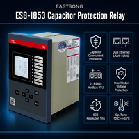Relé de Protección para Banco de Condensadores de Subestación Inteligente EastSong, Doble Ethernet IEC61850 RS485, Registro de Fallas por Sobrecorriente y Sobretensión