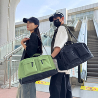 Sac de voyage Oxford imperméable à transfert thermique pour hommes et femmes, sac de sport avec compartiment à chaussures et séparation humide/sec, vente en gros