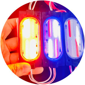 12V 24V bên ánh sáng dẫn mô-đun đèn màu đỏ và màu xanh nhấp nháy nhấp nháy dẫn mô-đun Xe Tải xe Xe Máy Cảnh báo dẫn mô-đun ánh sáng - Product Image 1