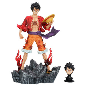 Figura de Acción de <span class=keywords><strong>Anime</strong></span> One Piece, Luffy de 24 cm, Haki del Conquistador, Aura Dorada, Estatua de PVC, Rey de los Piratas, Modelo de Figura, Venta al por Mayor - Product Image 5