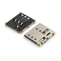 Conector de soporte de tarjeta Sim 1,37 H Push tipo Nano Micro 7Pin conector de tarjeta Sim