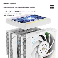 Refroidisseur de processeur Thermalright Peerless Assassin 120 VISION MAX ARGB BLANC avec écran de 50 pouces et système de caloducs à double tour