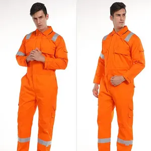 Salopette de travail avec logo personnalisé d'usine combinaison de chaudière combinaison uniforme de construction industrielle vêtements de travail combinaisons ignifuges FR