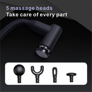 Martillo de masaje de mano, 3 modos, 5 velocidades, pistola eléctrica de vibración Fascial, <span class=keywords><strong>Mini</strong></span> pistola de masaje portátil de tejido profundo con calefacción - Product Image 3