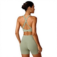 Soutien-gorge de sport pour femme, effet nuage, ajusté, anti-choc, maintien élevé, pour course en extérieur, séchage rapide, en nylon, taille XL