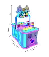 Machine d'arcade commerciale électrique à monnayeur pour jeu de marteau double joueur pour enfants, en acrylique, pour centre commercial et salle de jeux