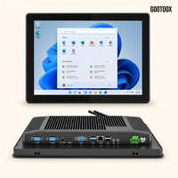 Panel PC Industrial Todo en Uno de 12.1/13.3/15/15.6/21.5 Pulgadas, Montaje Empotrado, Sin Ventilador, Puertos HDMI, VGA, LAN, Color Negro