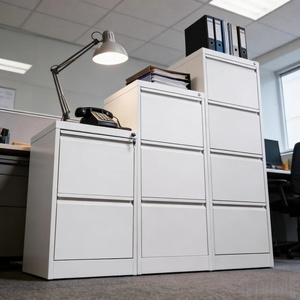 Archivador de Acero con 4 Cajones de Gran Capacidad, con Cerradura, para Oficinas en Casa, Talleres, Muebles de Oficina Ajustables, Organizador de Archivos Metálico - Product Image 2