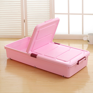 Bathroom Large <strong>Under</strong> <strong>the</strong> <strong>Bed</strong> with Lids Saving Space Stackable <strong>Plastic</strong> <strong>Box</strong> <strong>Storage</strong> - Product Image 3