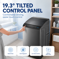 Lavadora Doméstica de 20 kg, Semiautomática, con Pantalla Táctil, Tambor de Acero Inoxidable, Clase Energética, Ligera, Inteligente y de Bajo Consumo para Reino Unido