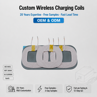 Bobine de charge sans fil personnalisée TX RX, inducteur blindé à faible DCR, feuille de ferrite pour module émetteur-récepteur