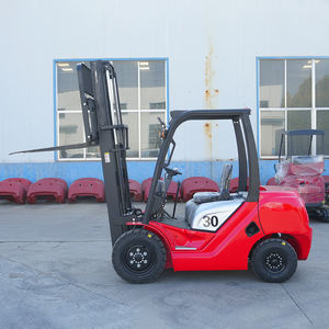 Forklift Diesel 3 Ton Efisiensi Tinggi CE EPA, Forklift Diesel Penggerak 4 Roda untuk Penghijauan Perkotaan Segala Medan, Forklift Diesel Pengangkat Hidrolik - Product Image 4