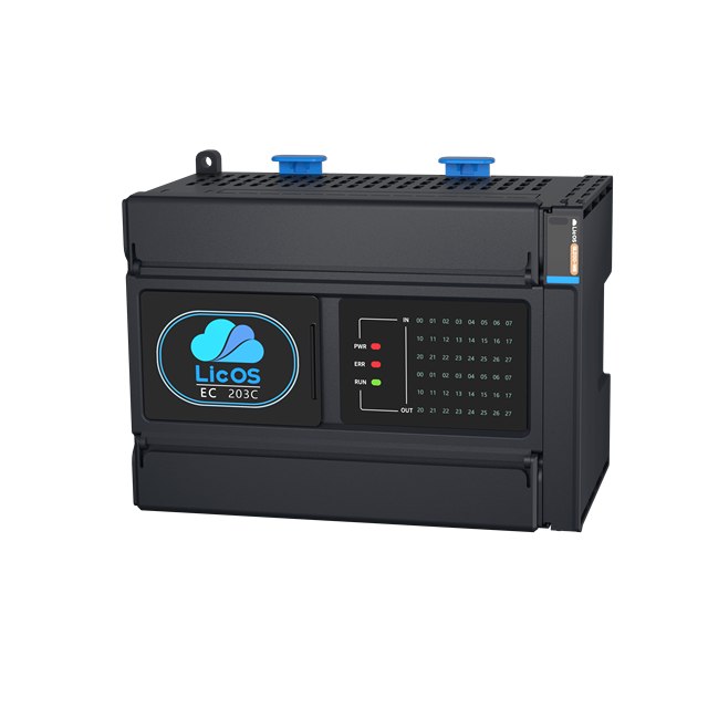 Compact PLC CPU Module 16DI 8DO 24VDC RS485 Modbus CODESYS Programmable for Agricultural Irrigation Pump Motor Control