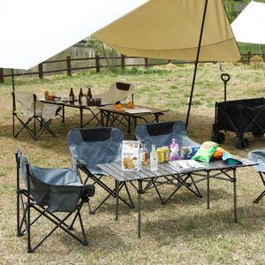 Chaise pliante portable multifonctionnelle de haute qualité avec logo personnalisé, populaire, à dossier haut, pour camping en extérieur et pêche domestique - Product Image 5