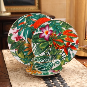 Kitchen Utensils Ceramic Western Dinner Plate <b>Cup</b> <b>Set</b> Bone China Steak Tableware Porcelain Tableware <b>Set</b> for Home - Product Image 1