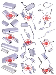 Sistema de escape de alta calidad de fábrica de China, silenciador de ajuste directo trasero medio, tubo de escape para Skoda Octavia/SuperB 1,5 1,6 1,8 2,0 - Product Image 5