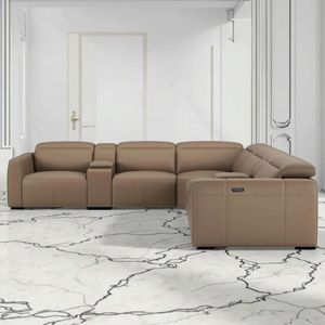 L bentuk Modular kulit asli bagian Modern <span class=keywords><strong>Sofa</strong></span> malas <span class=keywords><strong>Set</strong></span> dengan fitur dapat diperpanjang untuk penggunaan Hotel Villa Gym & Mall - Product Image 5