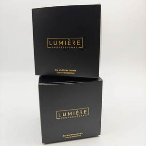 Customized New Design Embossed Luxury Recycled Cardboard Candle & Perfume Gift Packaging <b>Box</b> Matt Lamination High-end Finish - Product Image 2