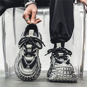 2025 été tendance <span class=keywords><strong>Vintage</strong></span> pneu papa chaussures pour hommes à semelle épaisse hauteur augmentant maille respirant baskets décontracté orteil chaussures de sport - Product Image 4