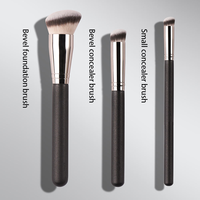 Usine de Cheveux Synthétiques Professionnels Marque Privée Professionnel Rose Logo Personnalisé Ensemble de Pinceaux de Maquillage de Haute Qualité