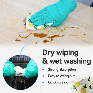 कस्टम डिस्पोजेबल रसोई मुद्रित माइक्रोफाइबर सफाई तौलिया के लिए रोल में एक रोल में एक रोल में एक रोल में - Product Image 3