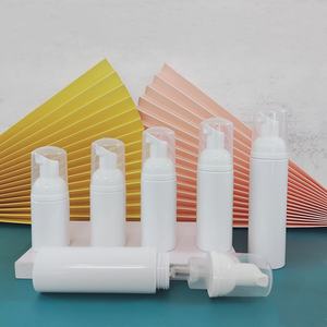 Distributeurs de pompe à presse blanche Recharge de bouteille de savon moussant non toxique rechargeable Bouteilles cosmétiques vides avec bouchon transparent - Product Image 4