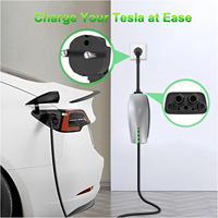 Adaptor Nema Tesla Model 3 OEM Baru untuk Adaptor EU Schuko Gen 2 Konektor Universal Mobile Kabel Pengisian Daya EV 16A Tail