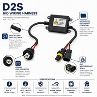 Kabel Harness Ballast Xenon HID D1S D2S D3S D4S, Tembaga Berlapis Timah Berkualitas Tinggi, 2-Kawat HEI Pigtail, Sistem Pengapian Mesin V8
