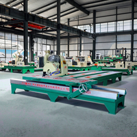 Machine de découpe de pierre manuelle Zhengda, marbre, granit, dalle, coupe à angle de 45 degrés, 380V, longueur maximale 3000mm, moteur central