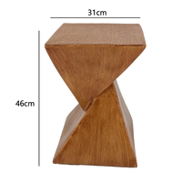 Table d'angle en bois massif de style japonais pour salon, mobilier moderne et durable pour la maison, villa, appartement